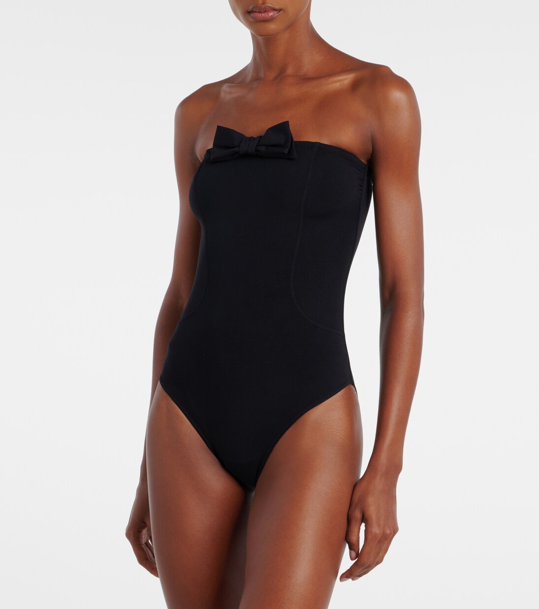DressCode bow-detail bandeau swimsuit | Eres