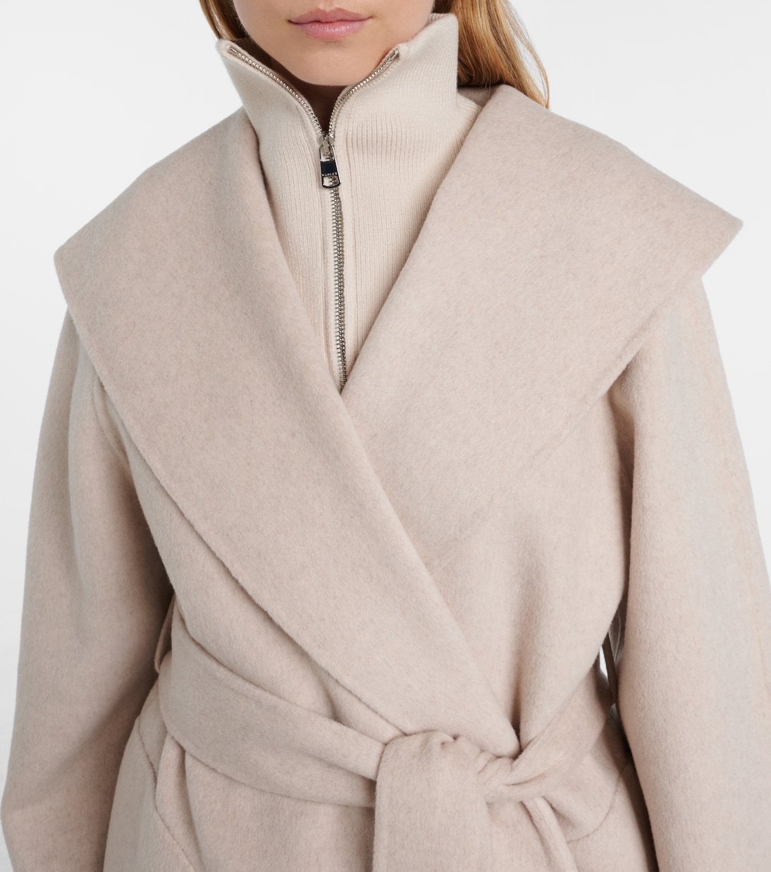 Edgemere wool-blend wrap jacket | Varley