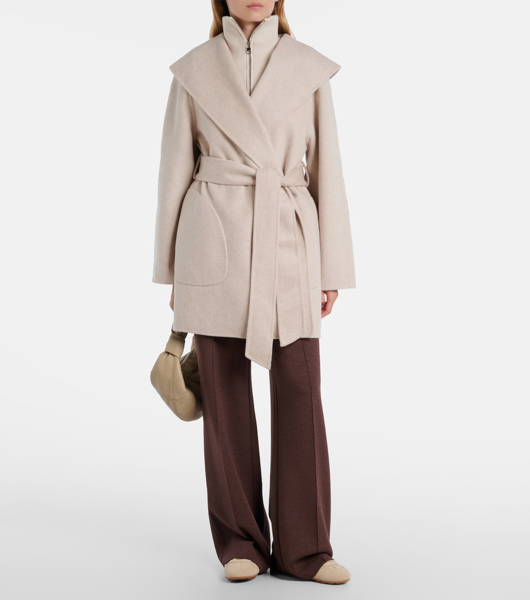 Edgemere wool-blend wrap jacket | Varley