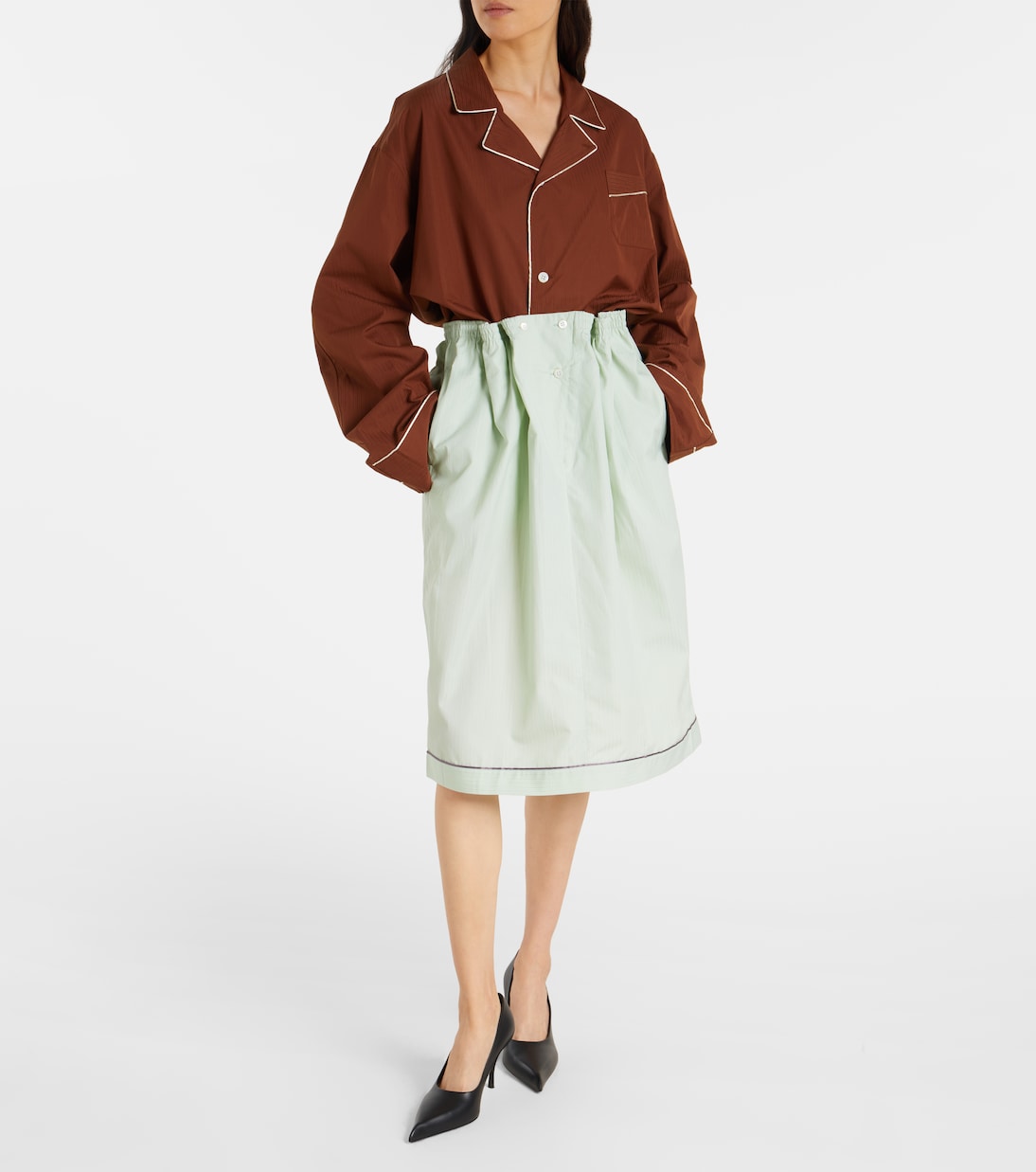 Oversize-Hemd aus Baumwolle | Prada