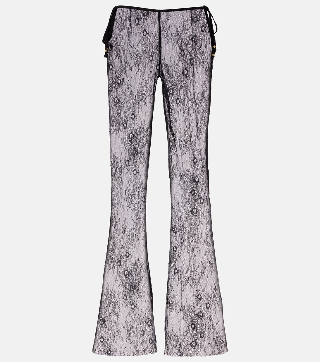 Pantalones anchos Allen de encaje translúcido | Bananhot