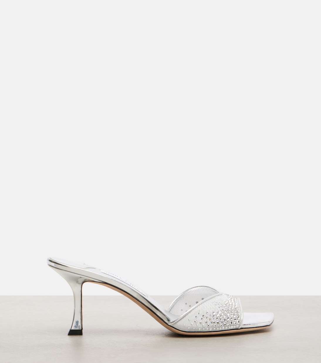 Skye 70 embellished mesh mules | Jimmy Choo