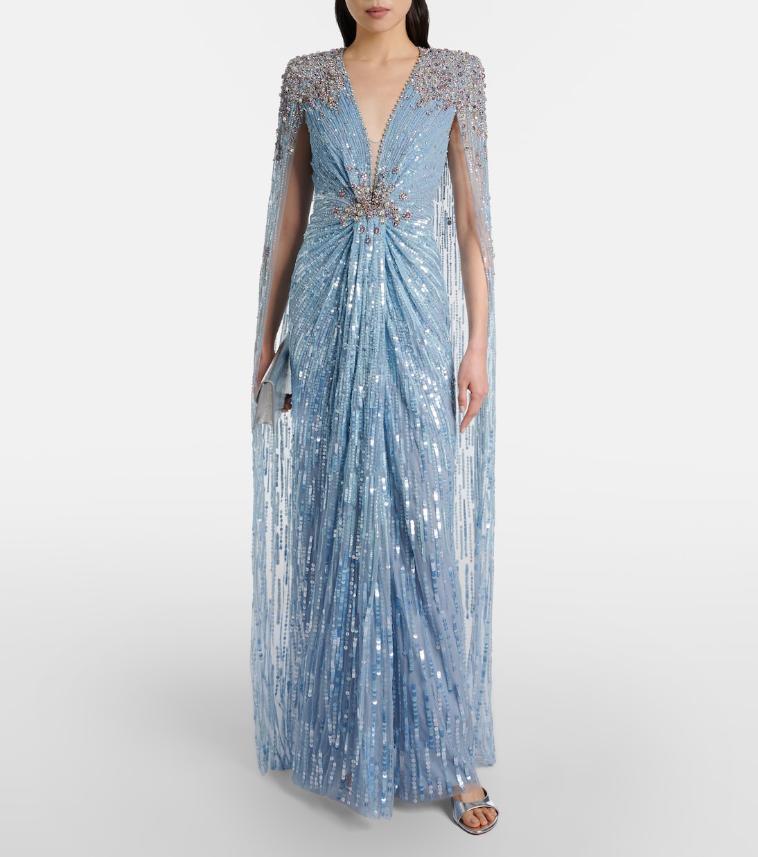 Symphony embellished caped gown | Jenny Packham