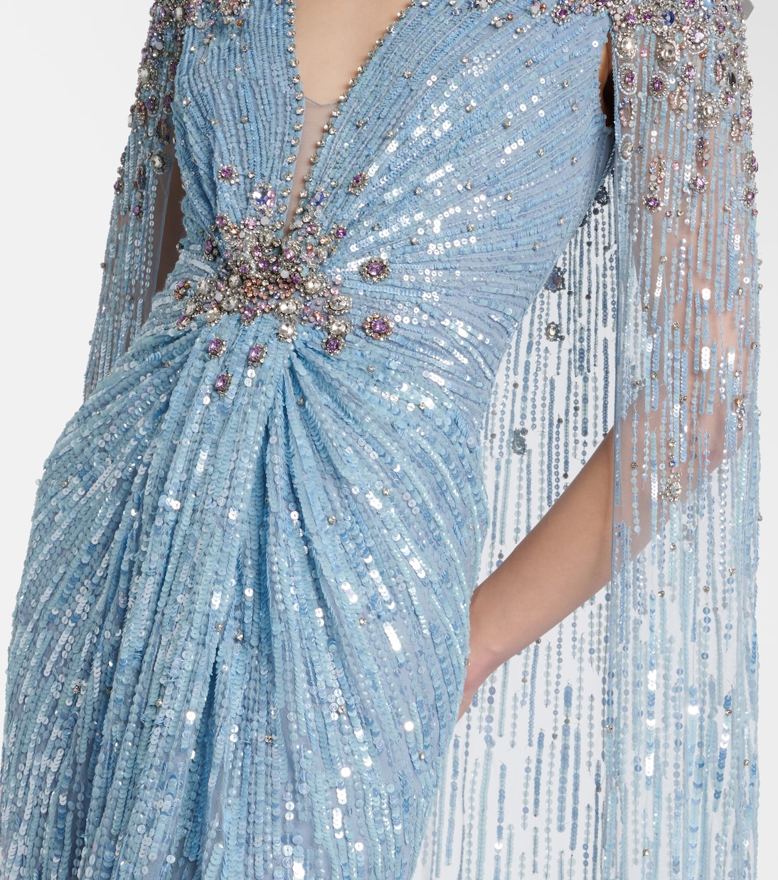 Symphony embellished caped gown | Jenny Packham