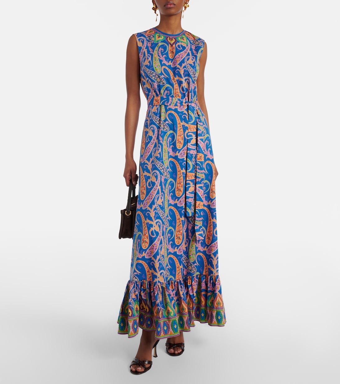 Robe longue en coton mélangé | Etro