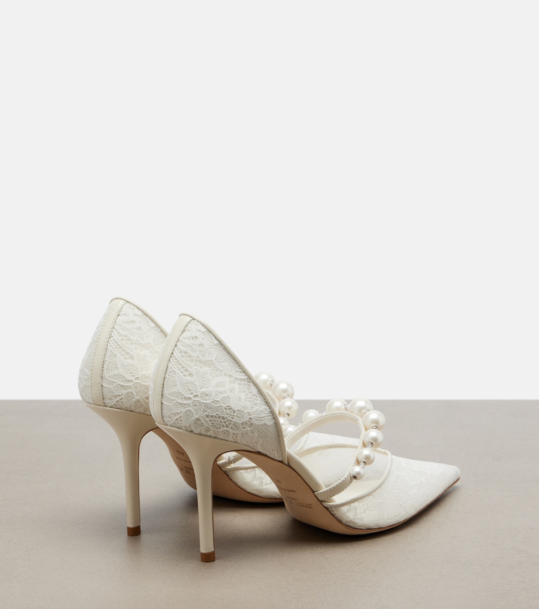 Pumps Aurelie in raso con perle bijoux | Jimmy Choo