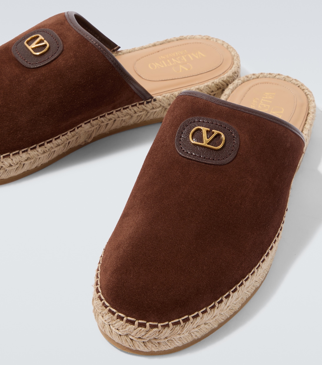 Mules Palm Avenue VLogo en daim | Valentino Garavani
