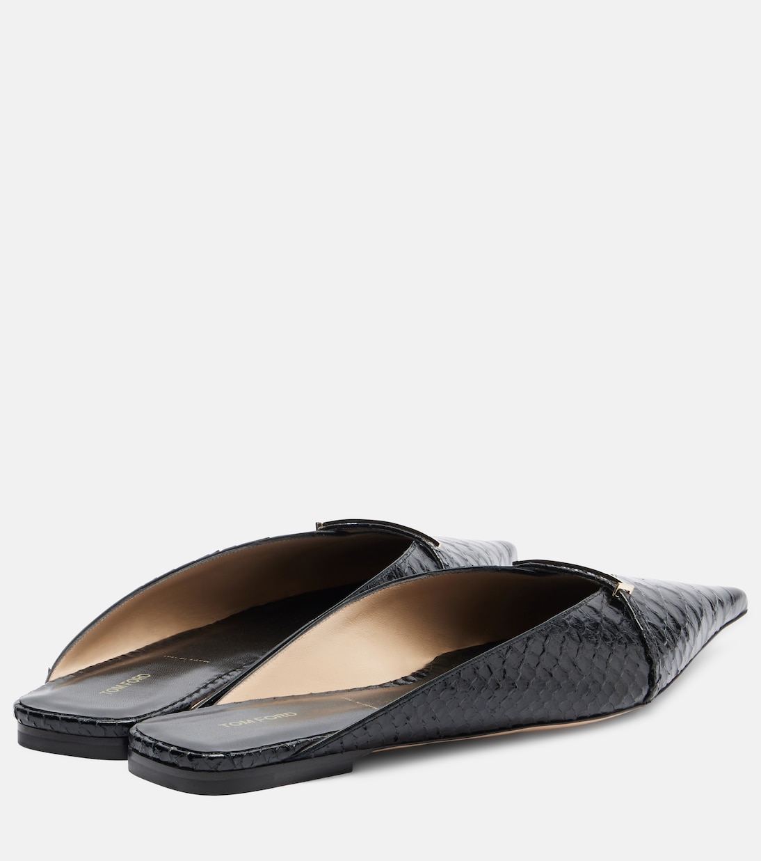 Slippers T Icon aus Leder | Tom Ford