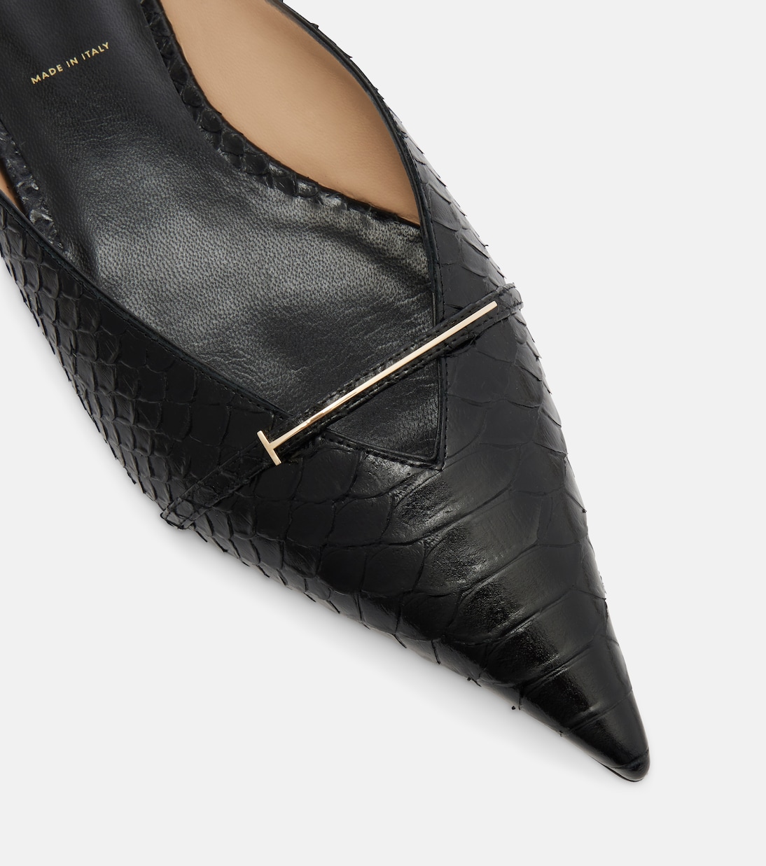 Slippers T Icon aus Leder | Tom Ford