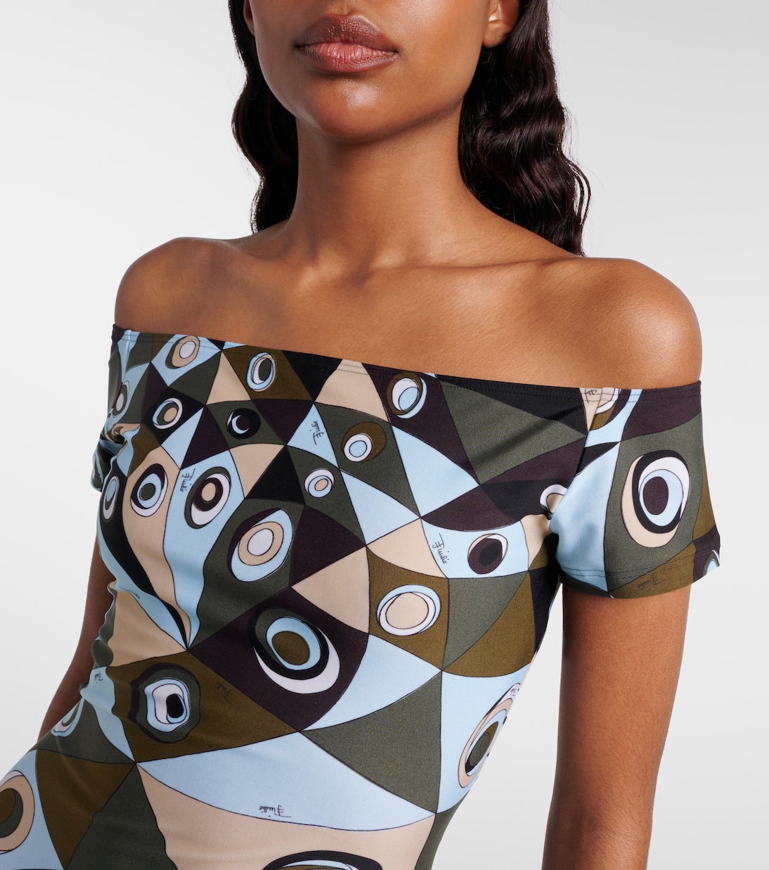 Combi-short Occhi à encolure bardot | Pucci