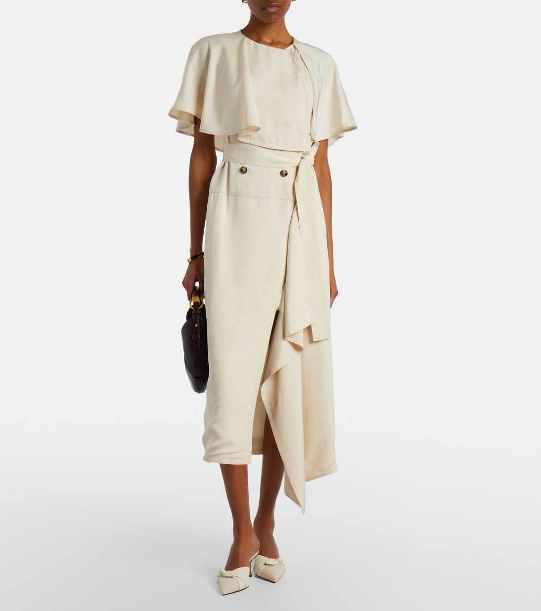 Mules Livi en toile et cuir à nœud | Jimmy Choo