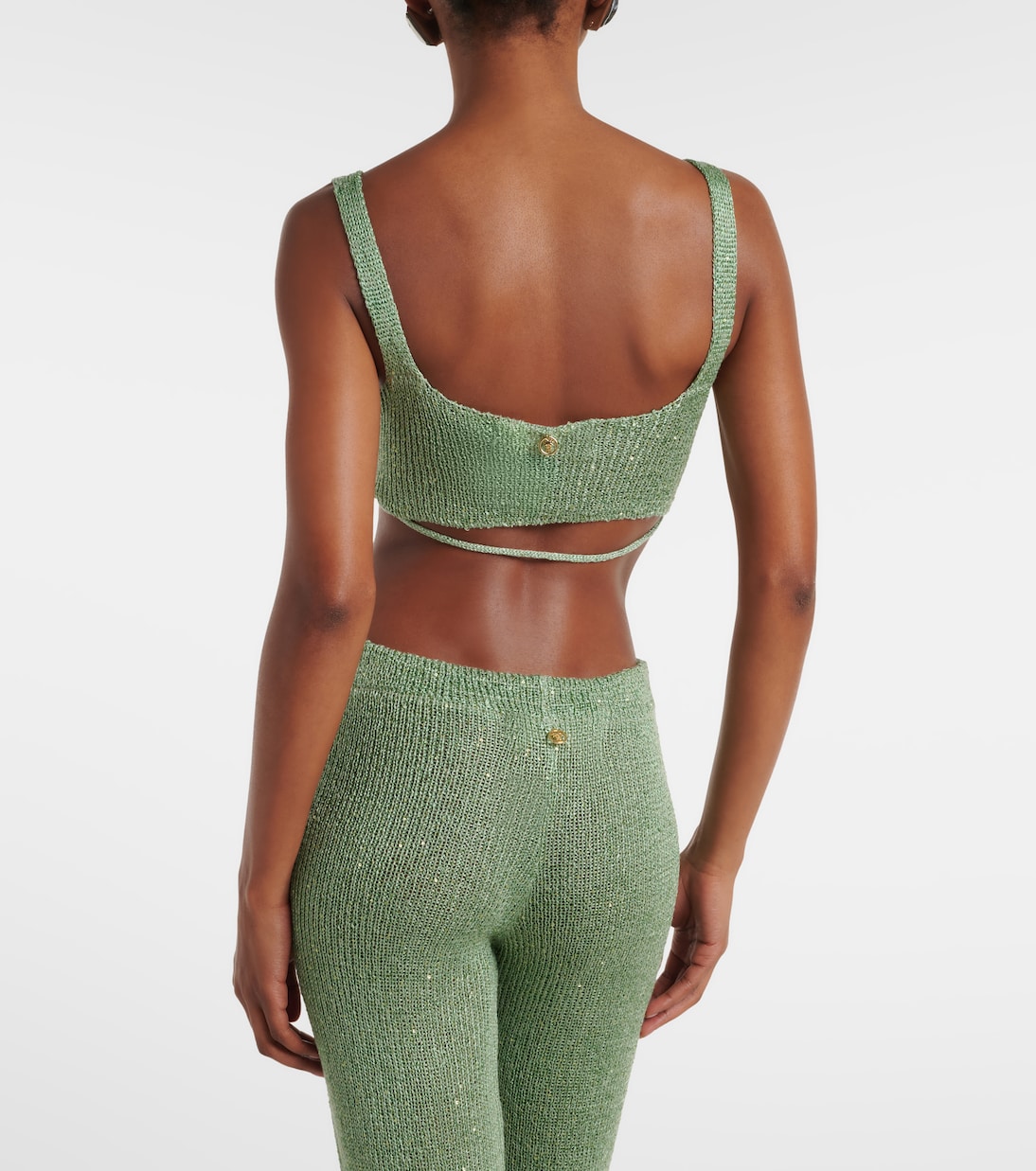 Top court Alma en maille à sequins | Bananhot