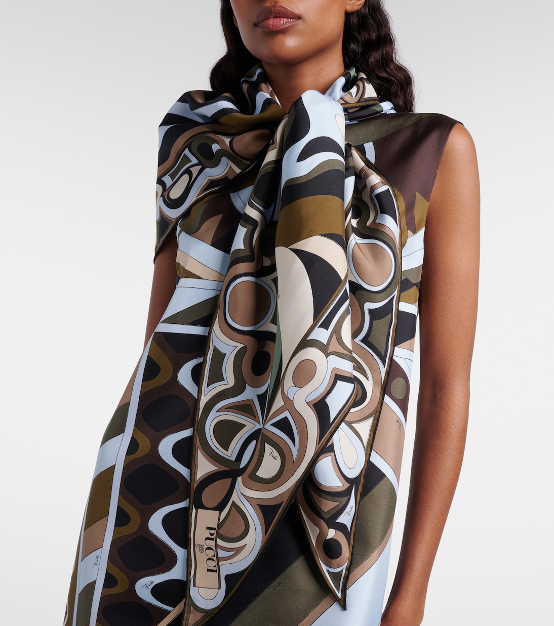 Marmo silk twill scarf | Pucci
