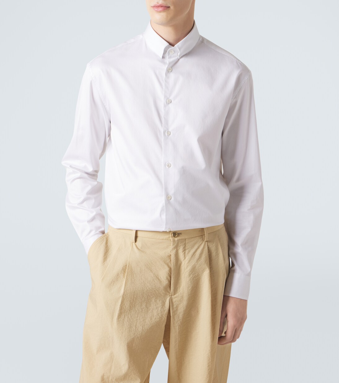 Pinstripe cotton shirt | Giorgio Armani