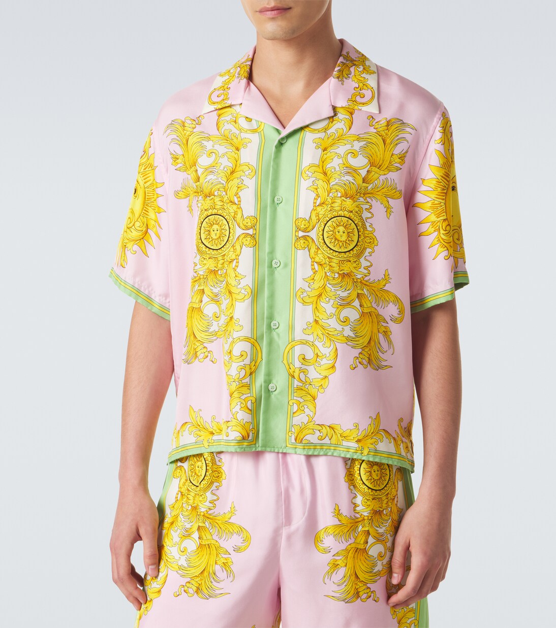 Printed silk shirt | Versace