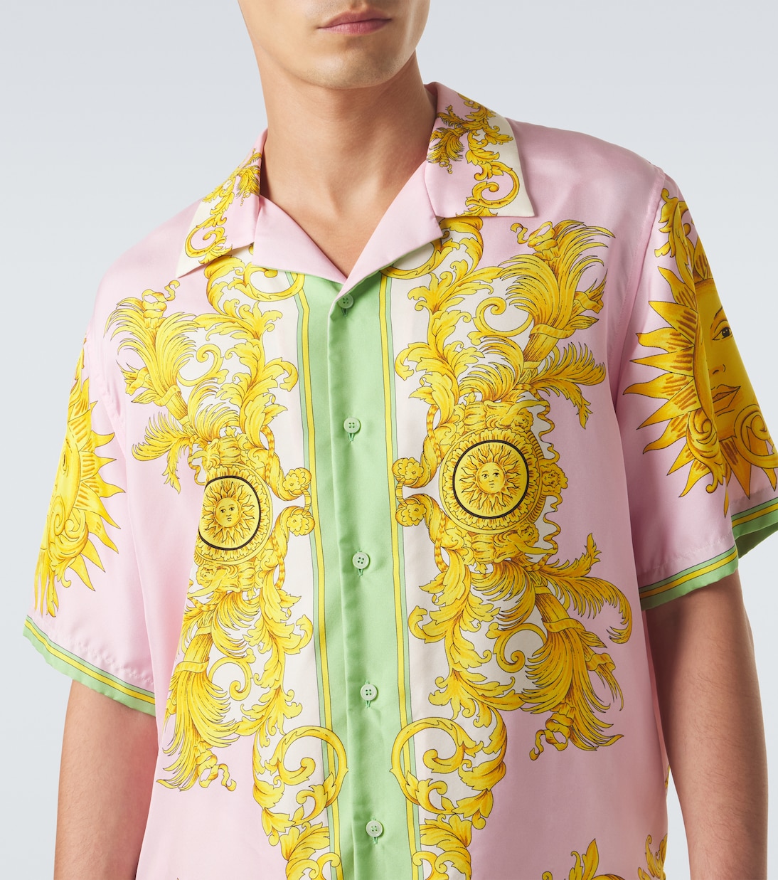 Printed silk shirt | Versace