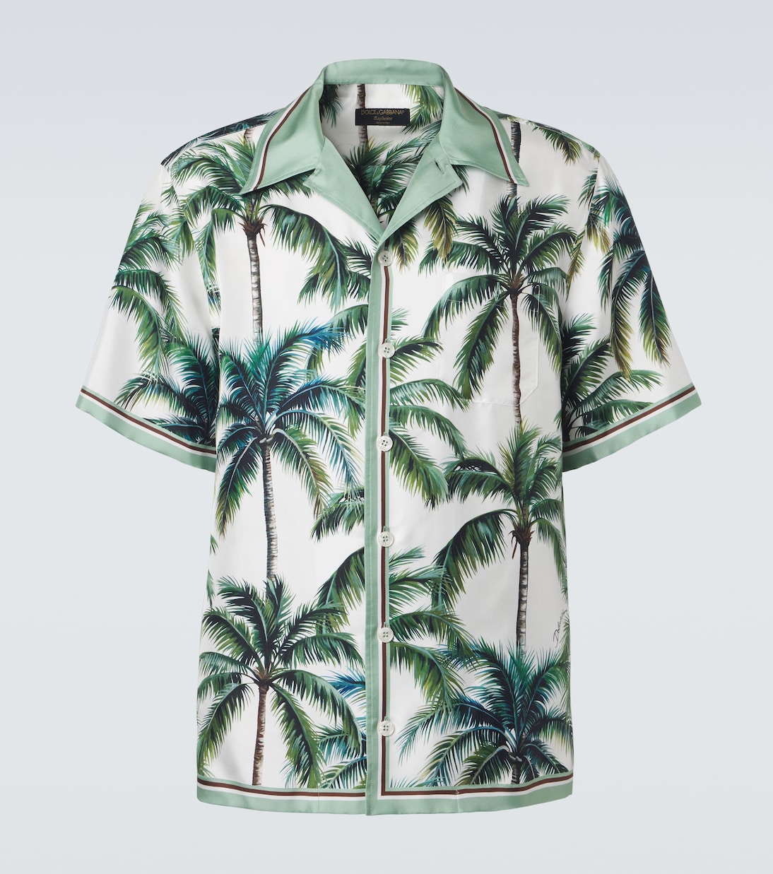 Bedrucktes Hemd aus Seiden-Twill | Dolce&Gabbana