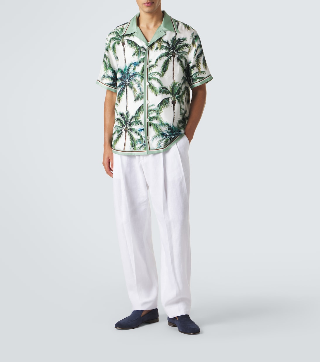 Bedrucktes Hemd aus Seiden-Twill | Dolce&Gabbana