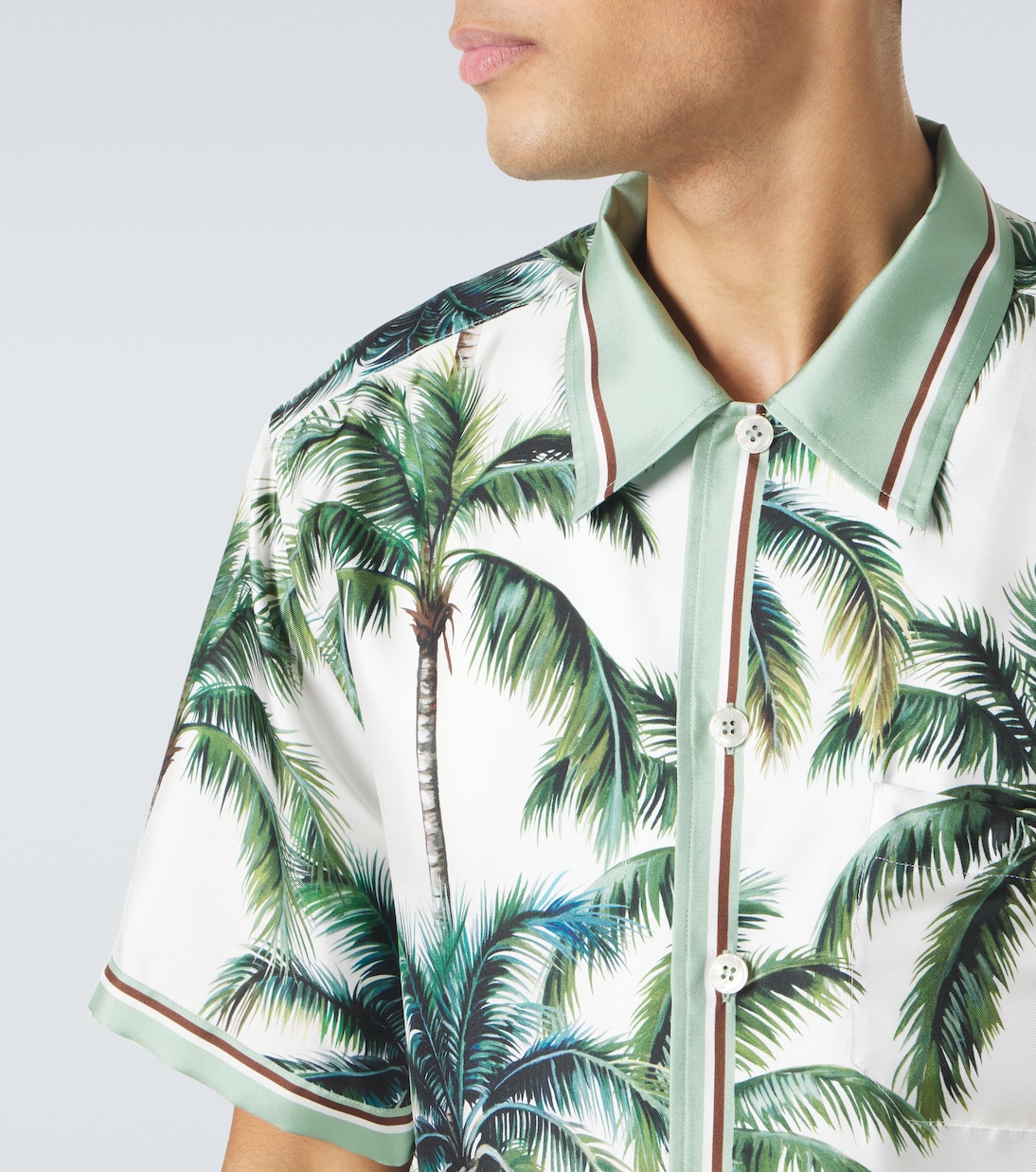 Bedrucktes Hemd aus Seiden-Twill | Dolce&Gabbana