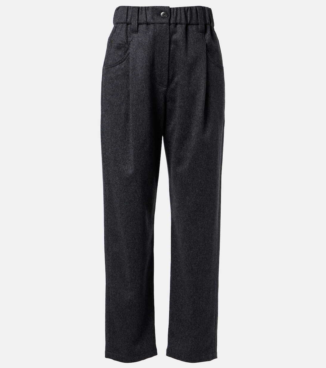 Pantalones rectos de lana | Brunello Cucinelli