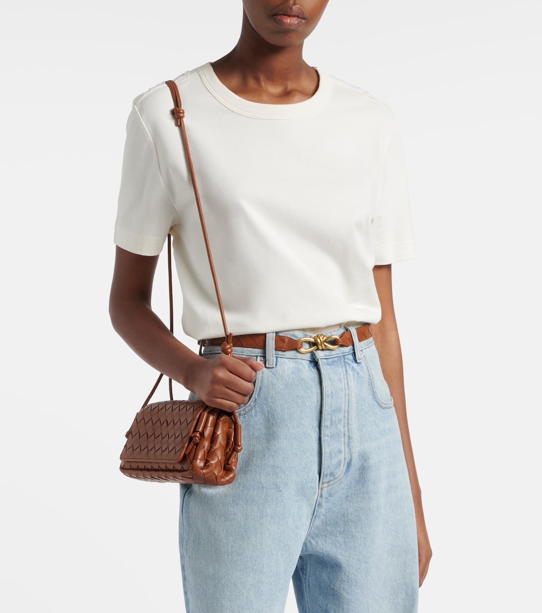 Intrecciato cotton jersey T-shirt | Bottega Veneta