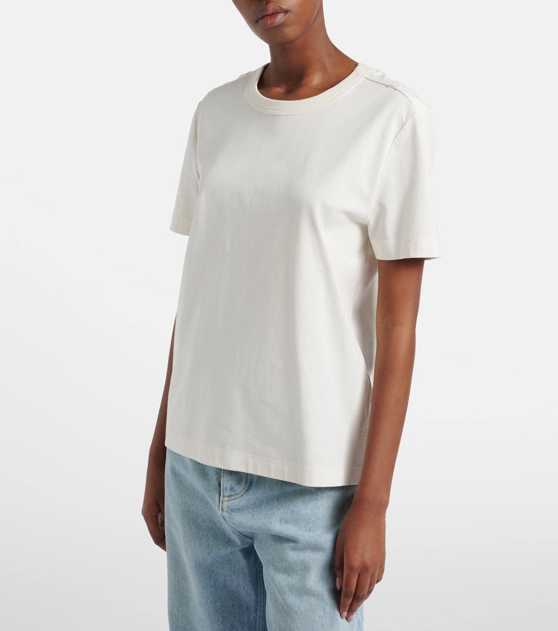 Intrecciato cotton jersey T-shirt | Bottega Veneta