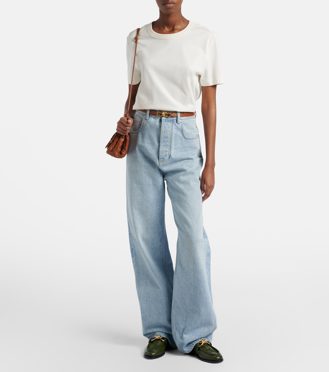 Intrecciato cotton jersey T-shirt | Bottega Veneta