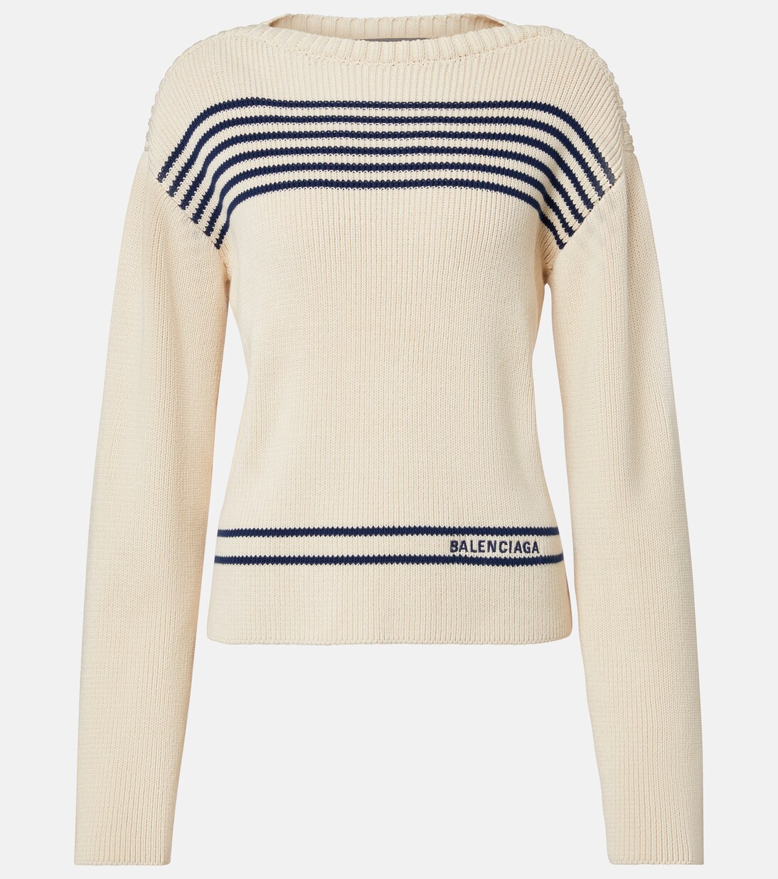 Striped cotton sweater | Balenciaga