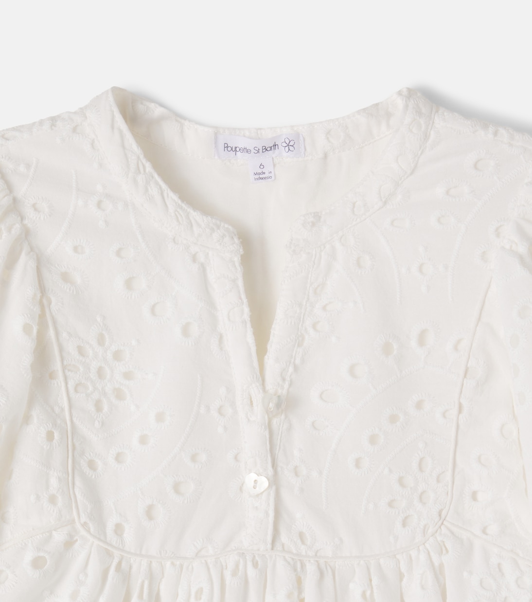 Cruz broderie anglaise cotton dress | Poupette St Barth Kids