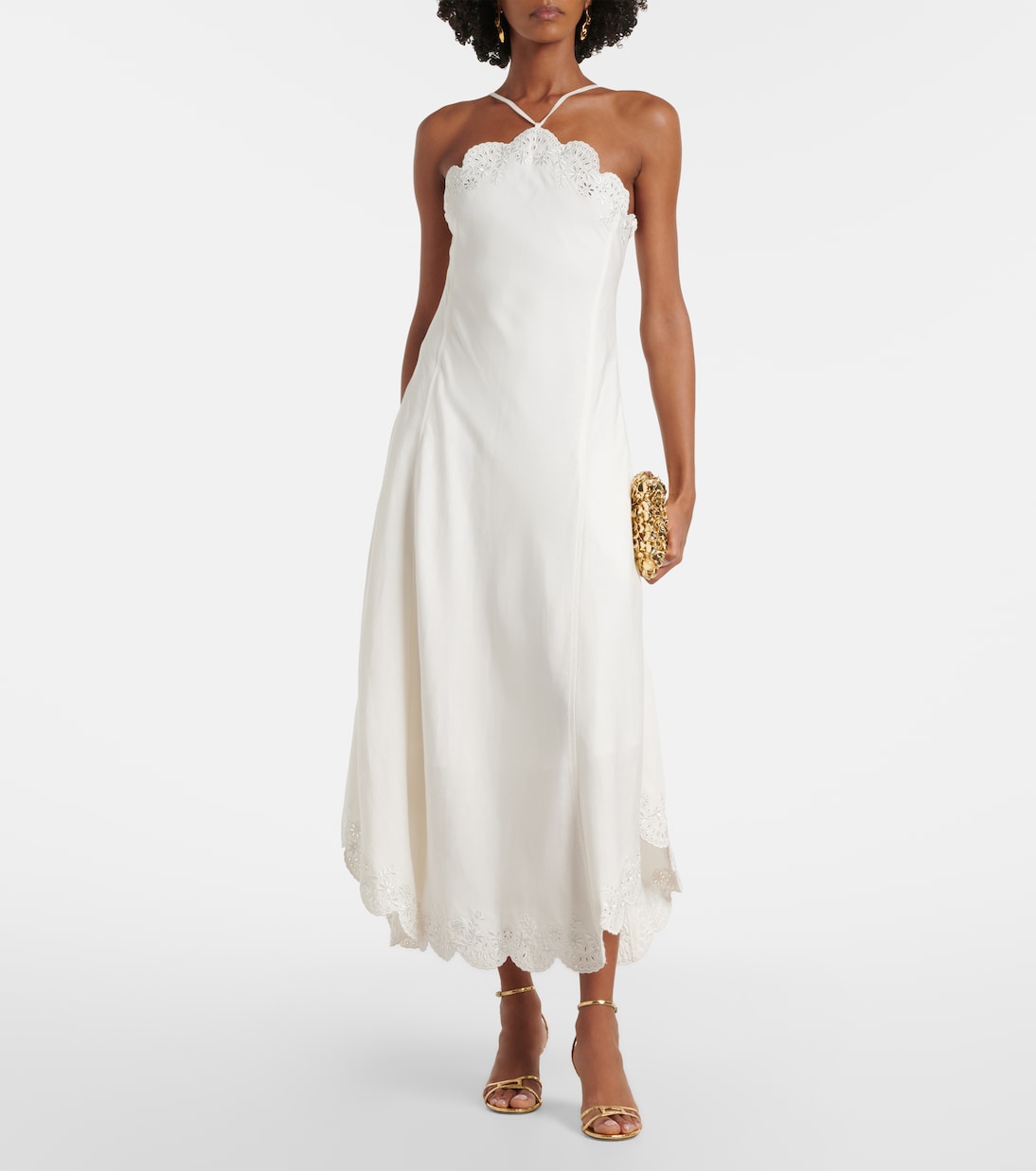 Gillian linen-blend midi dress | Simkhai