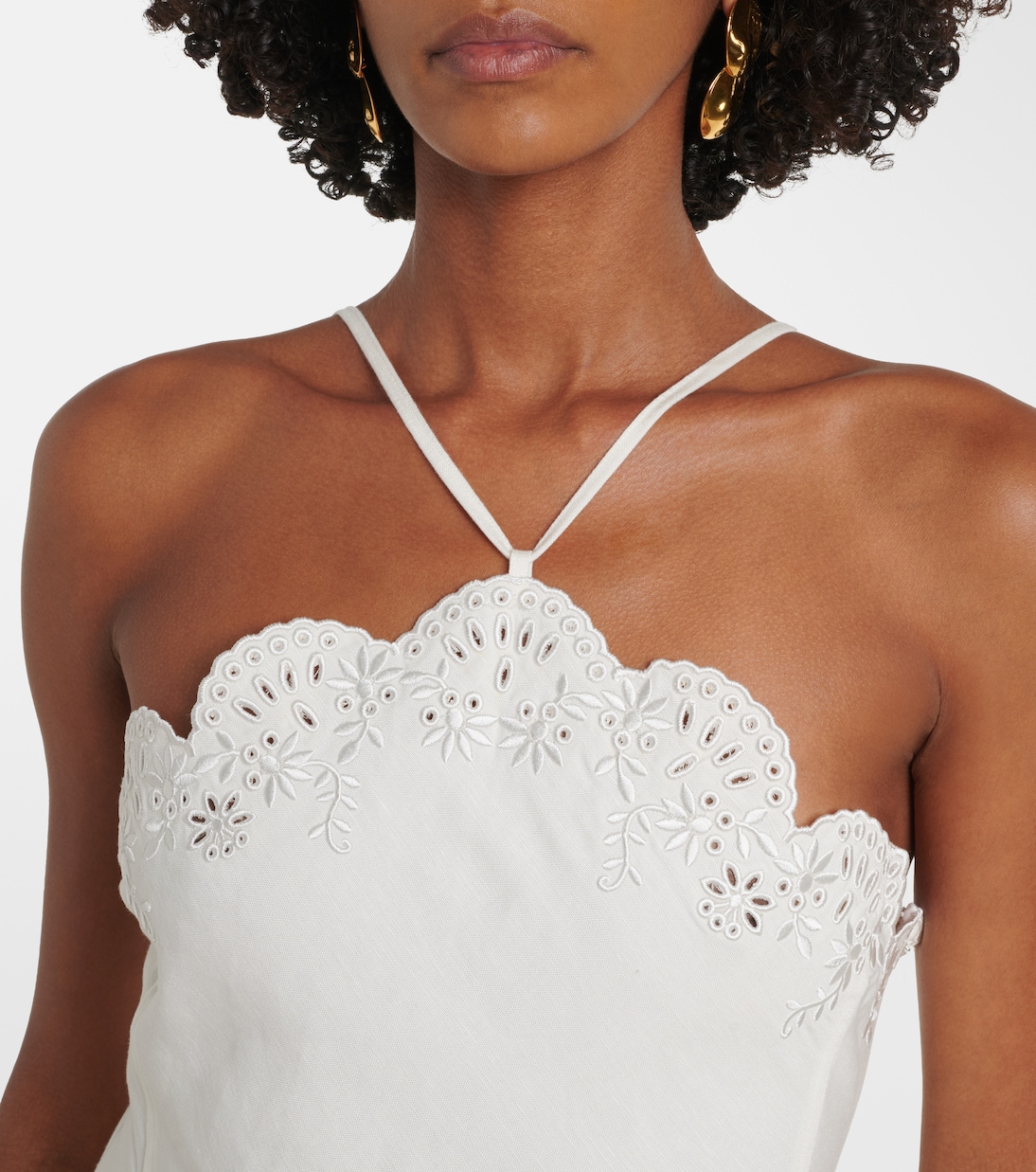 Gillian linen-blend midi dress | Simkhai