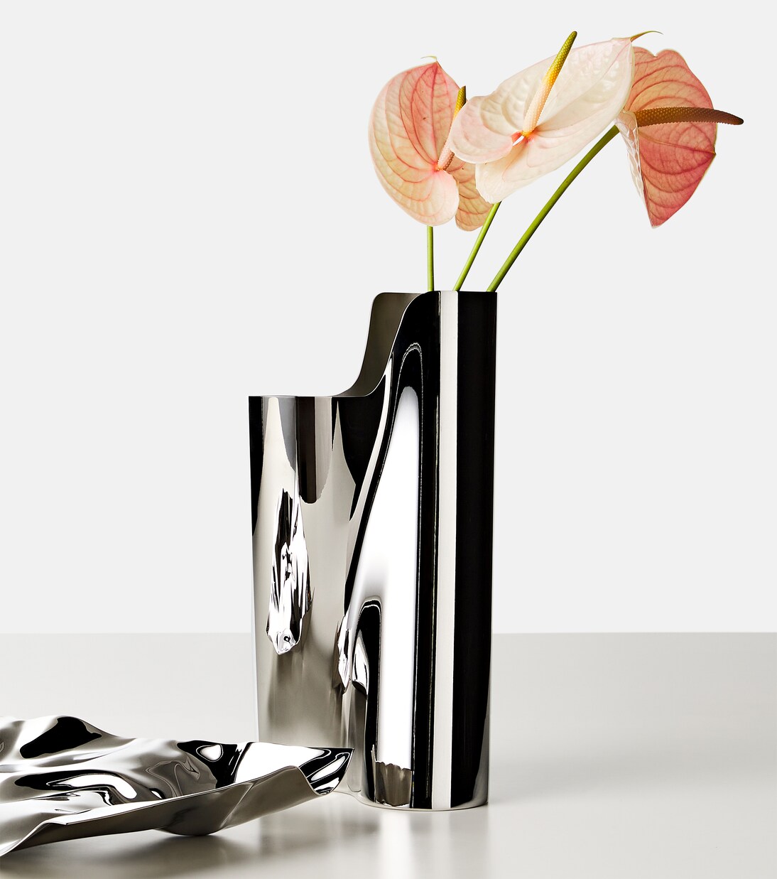 Vase Lituus Large aus Edelstahl | Georg Jensen