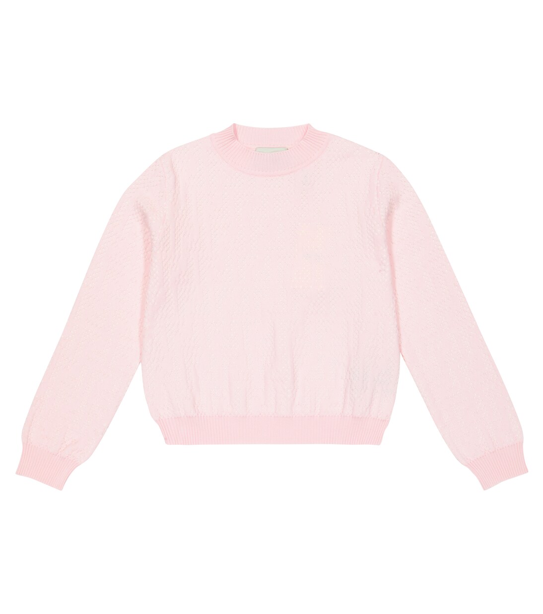 Pointelle cotton sweater | Fendi Kids
