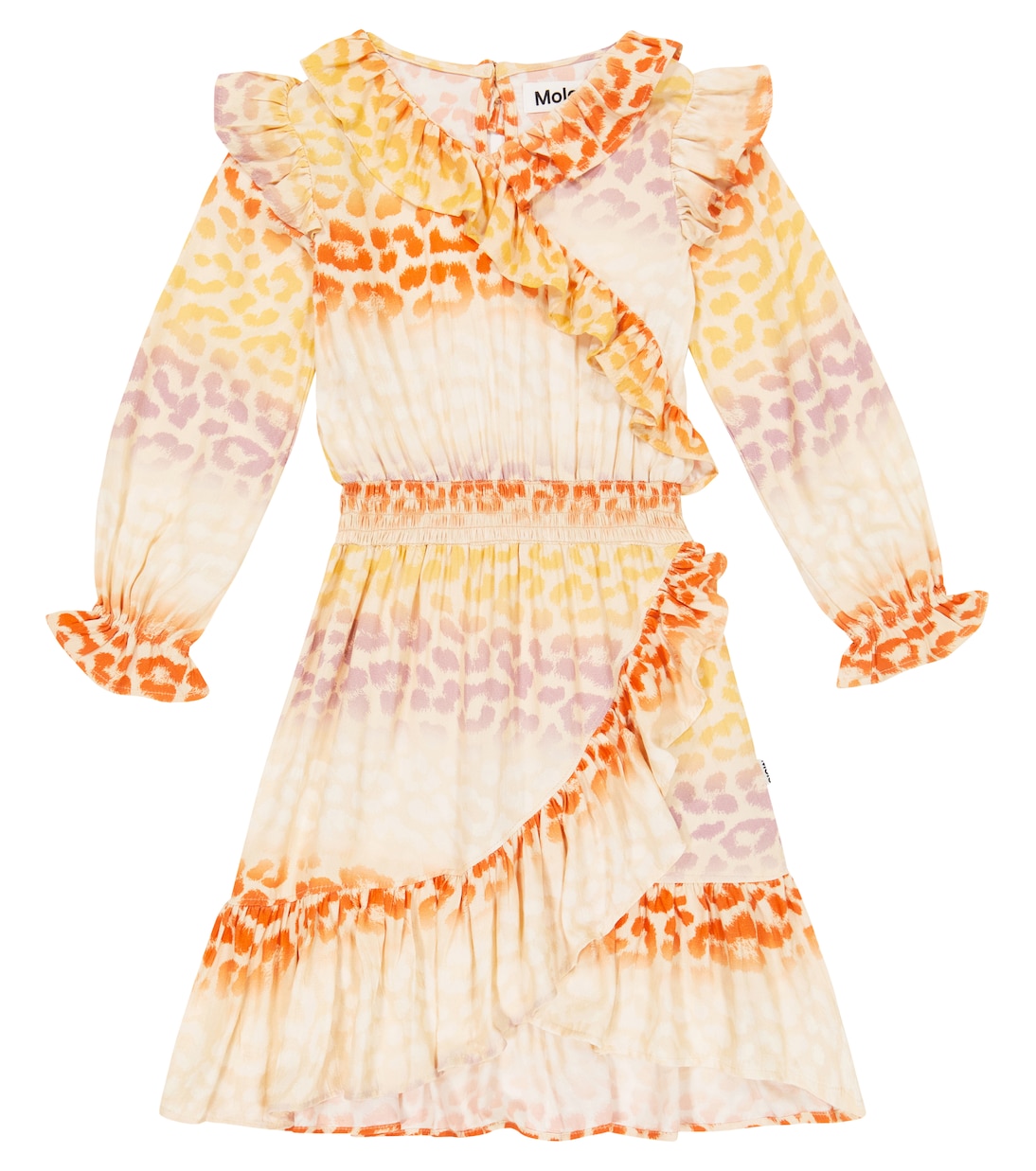 Ciris jaguar-print ruffled dress | Molo