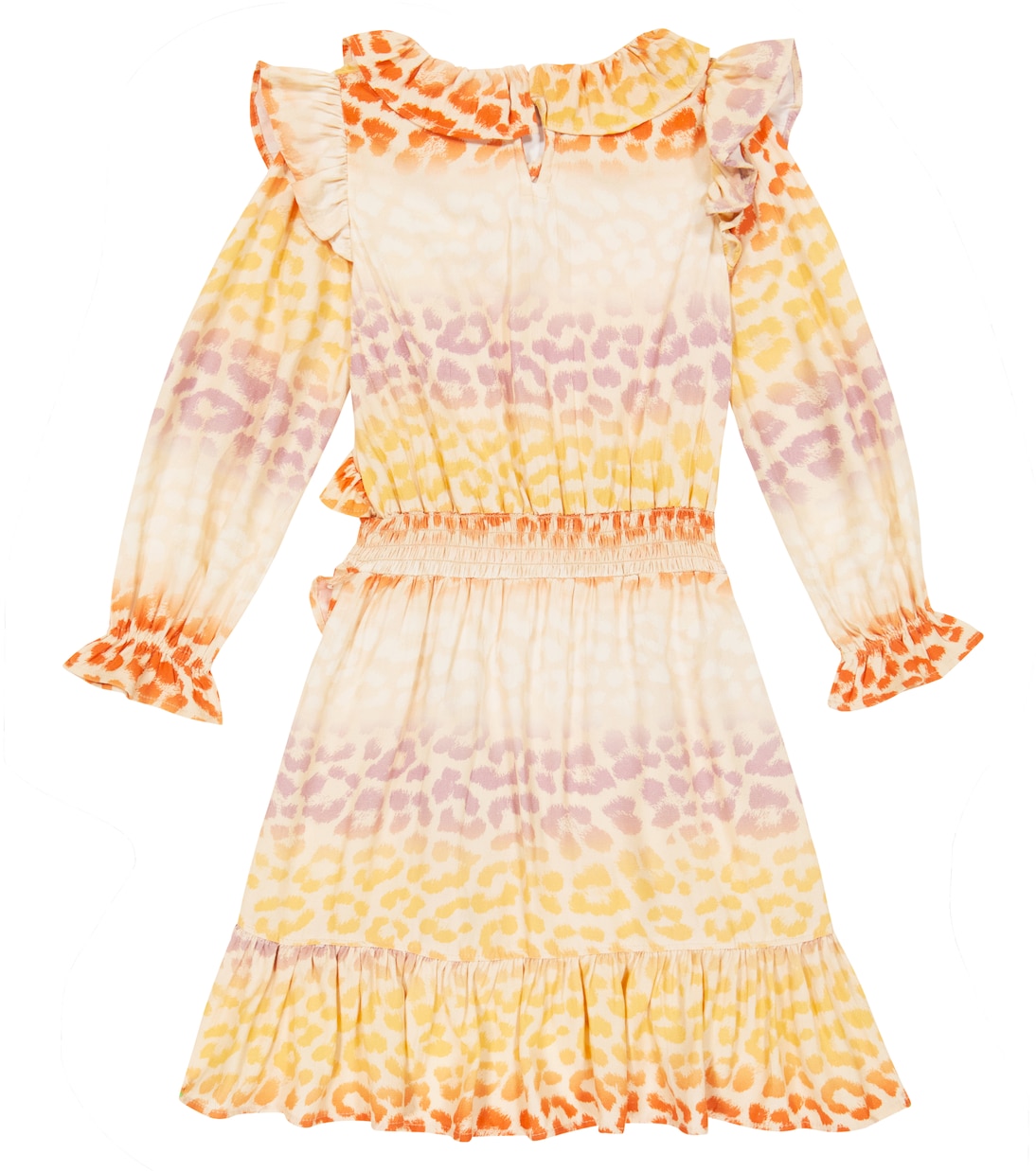 Ciris jaguar-print ruffled dress | Molo