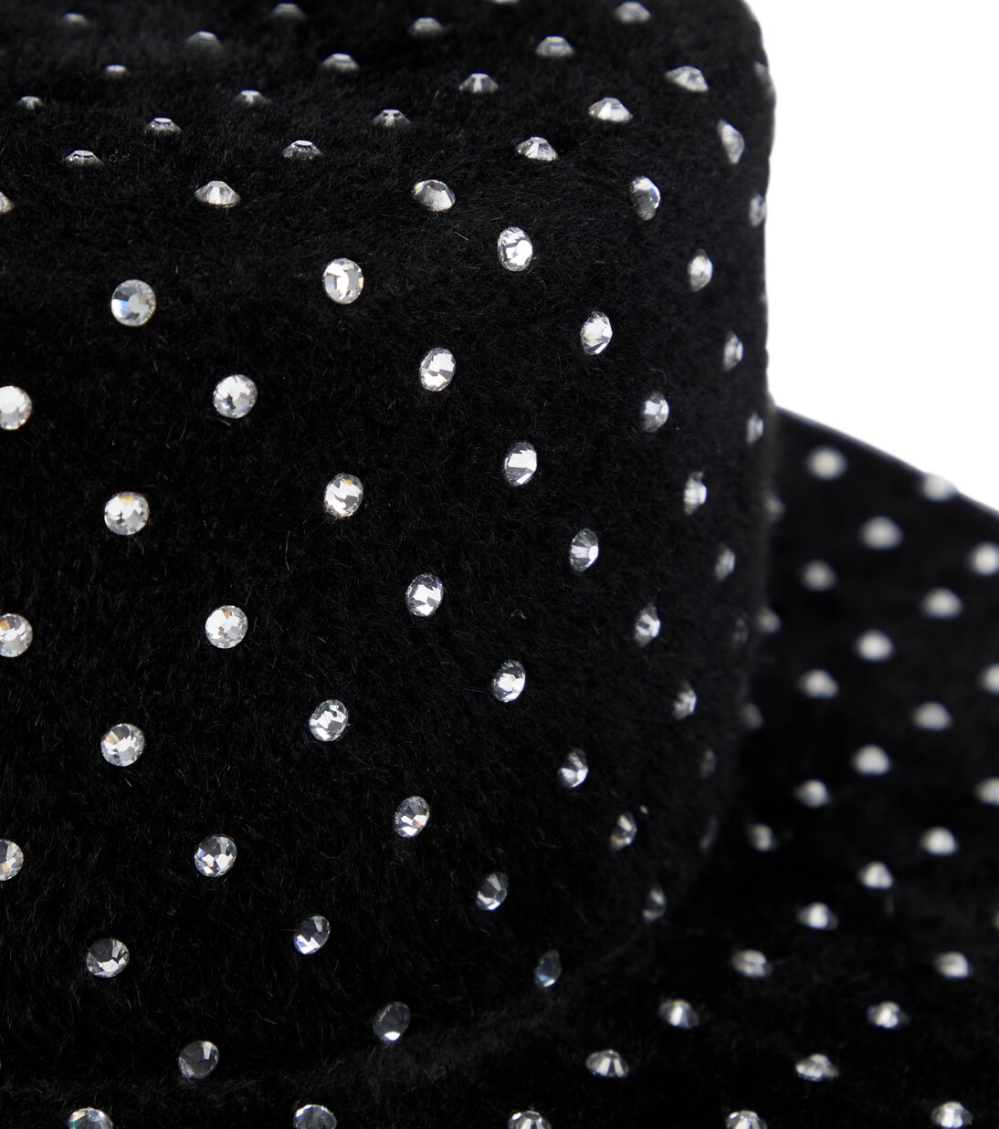 Embellished felt canotier hat | Ruslan Baginskiy