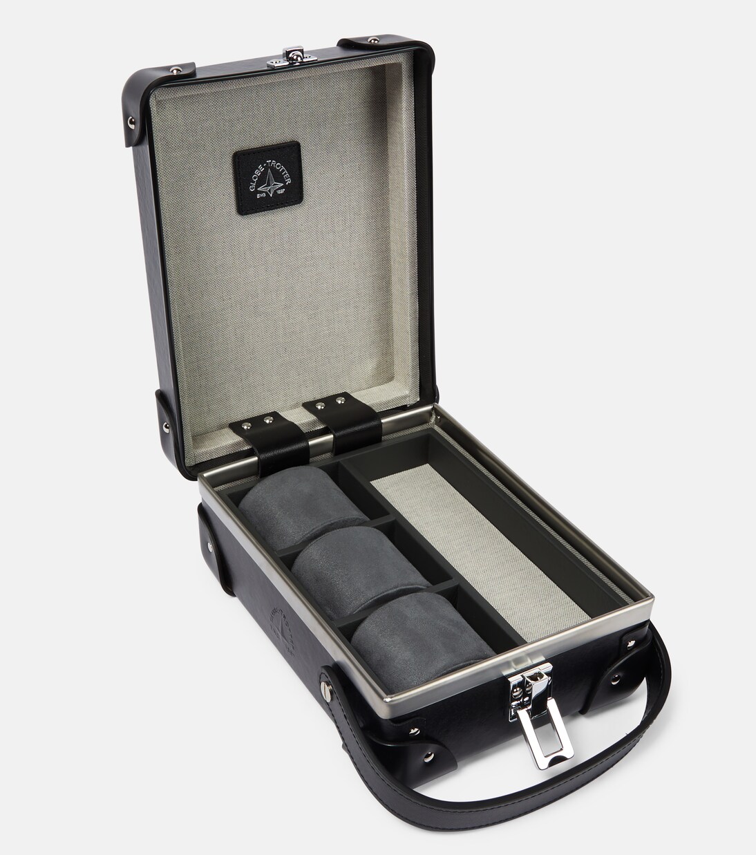 Centenary leather-trimmed watch case | Globe-Trotter