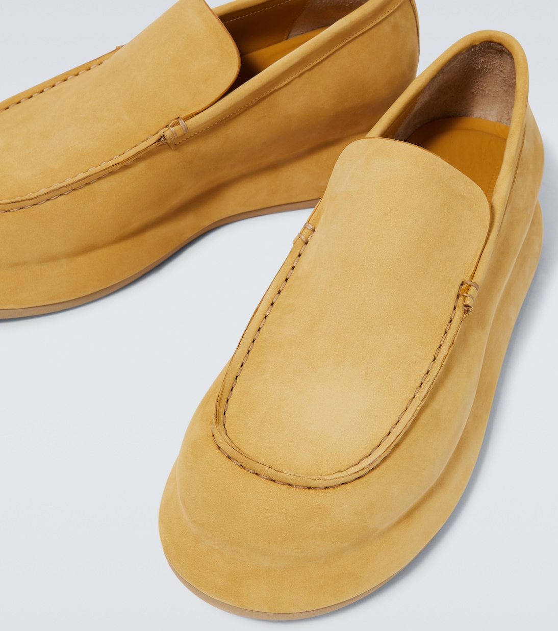 Les Mocasins Bricciola suede platform loafers | Jacquemus