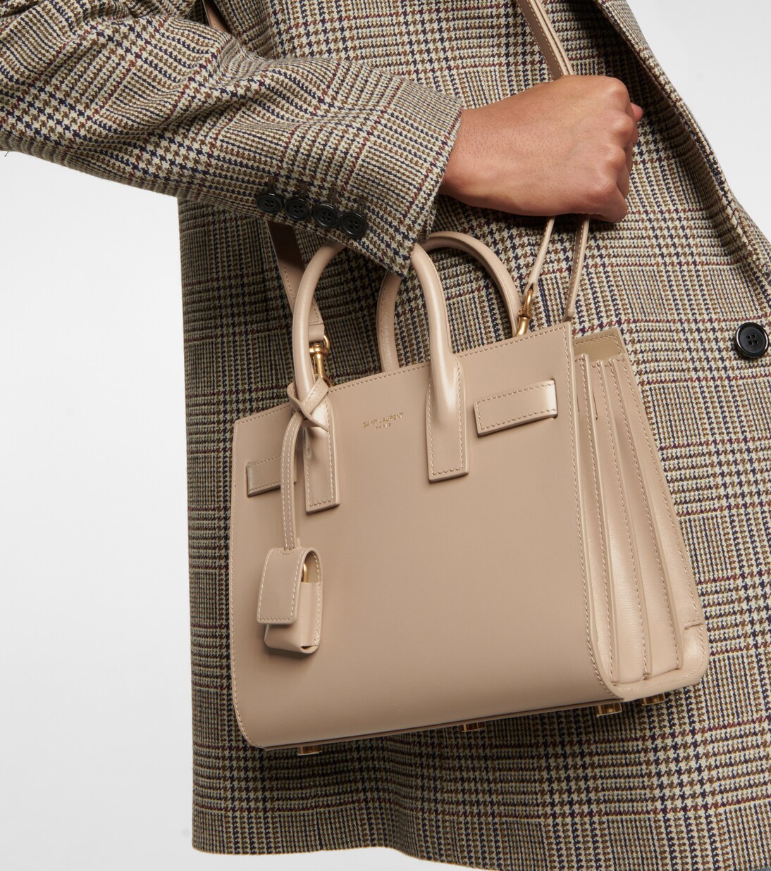 Sac De Jour Nano leather tote bag | Saint Laurent