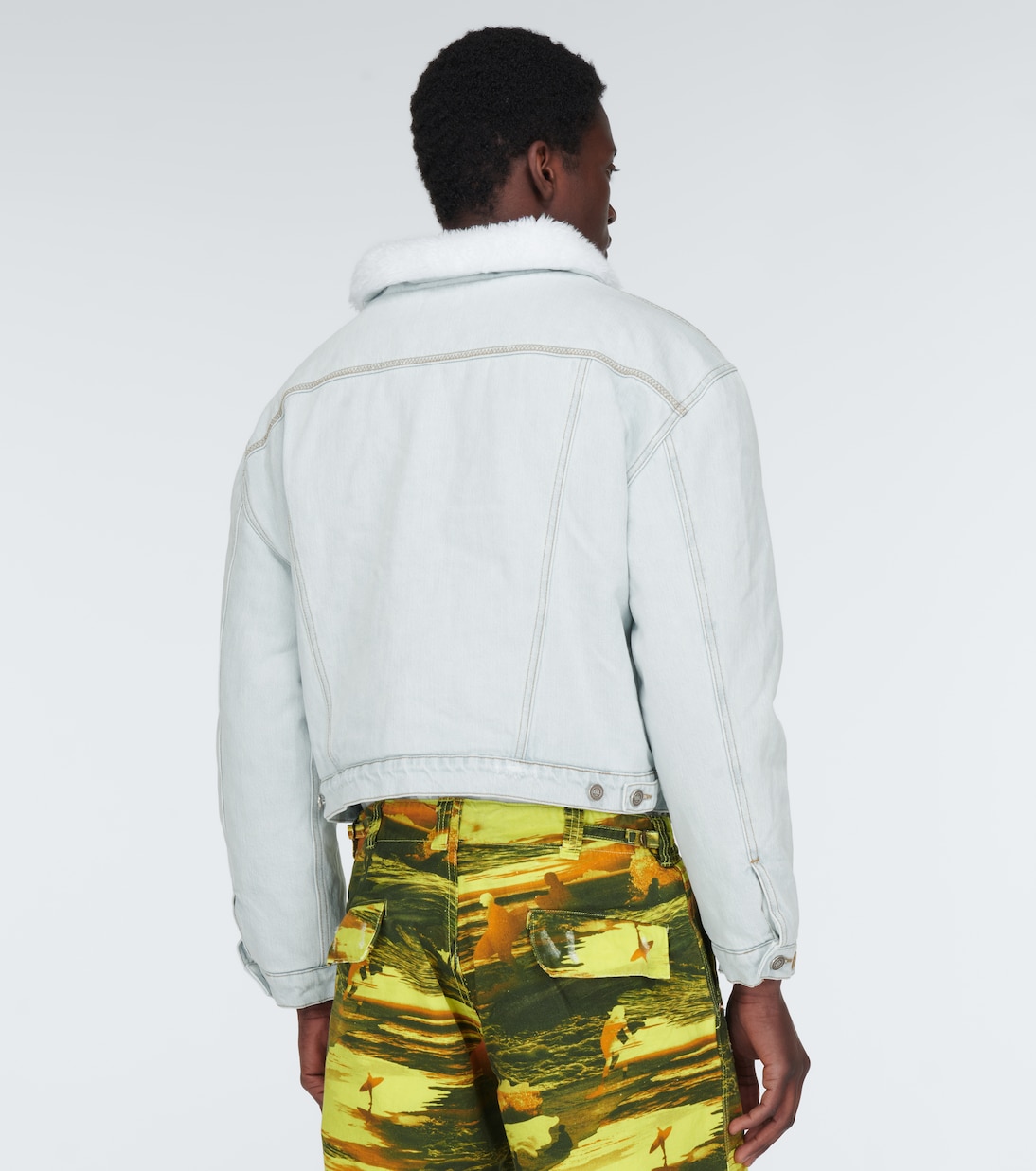 Jeansjacke mit Teddyfleece | ERL