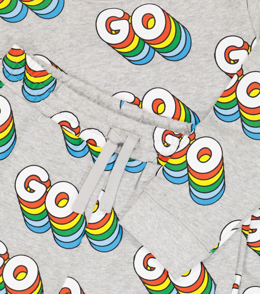 Printed cotton sweatshirt and shorts set | Stella McCartney Kids