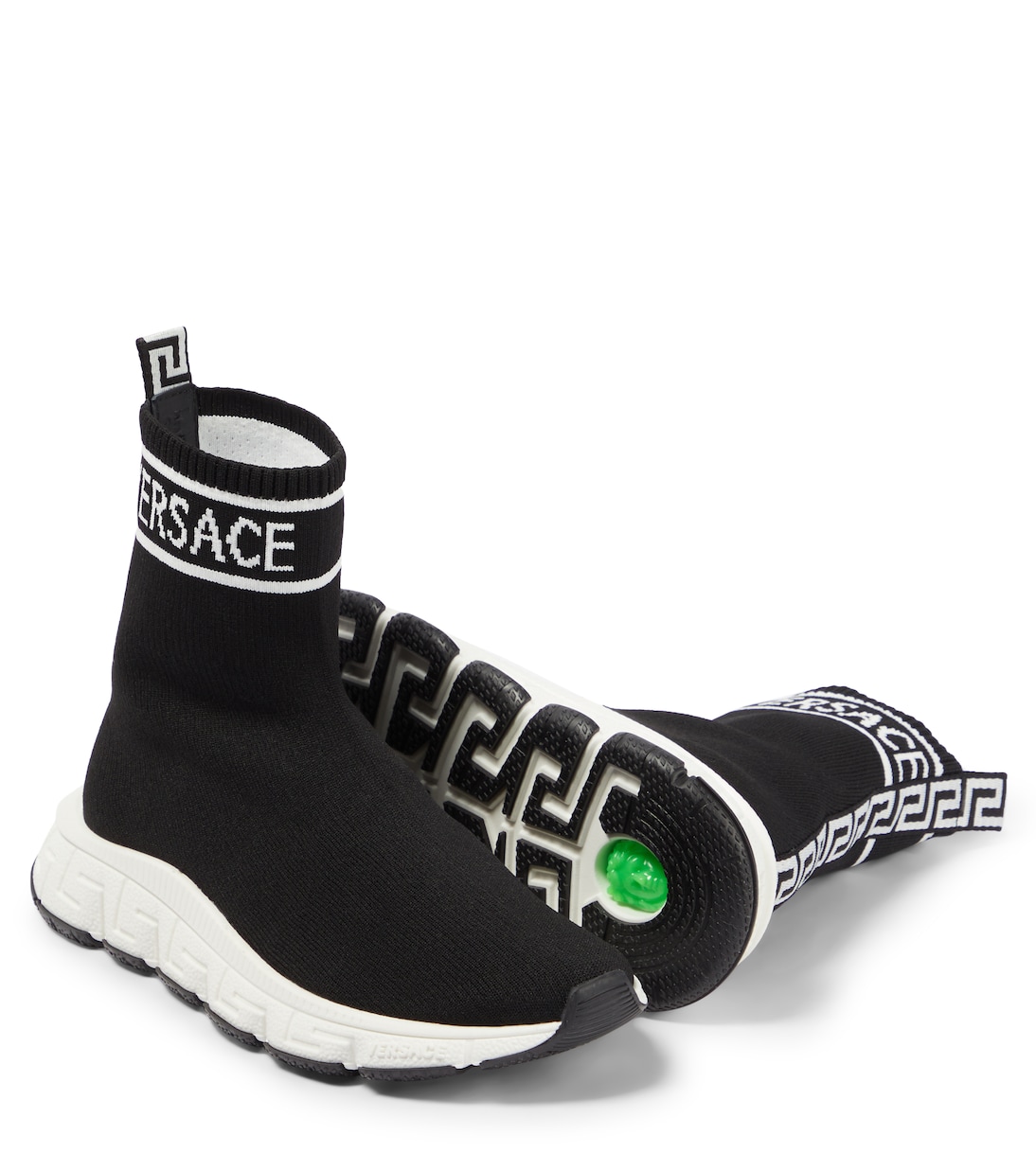 Logo sock sneakers | Versace Kids