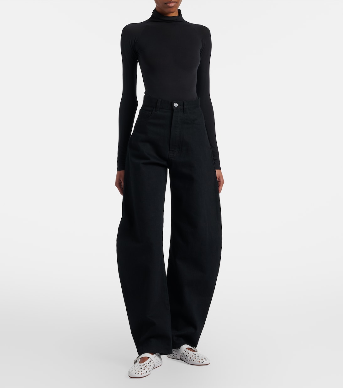 Vienne leather ballet flats | Alaïa