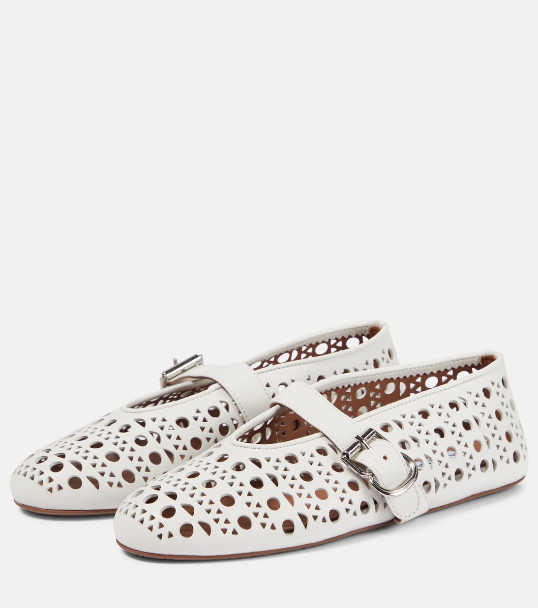 Vienne leather ballet flats | Alaïa