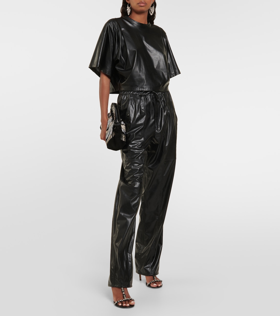 Cropped-Top Brooky aus Lederimitat | Marant Etoile