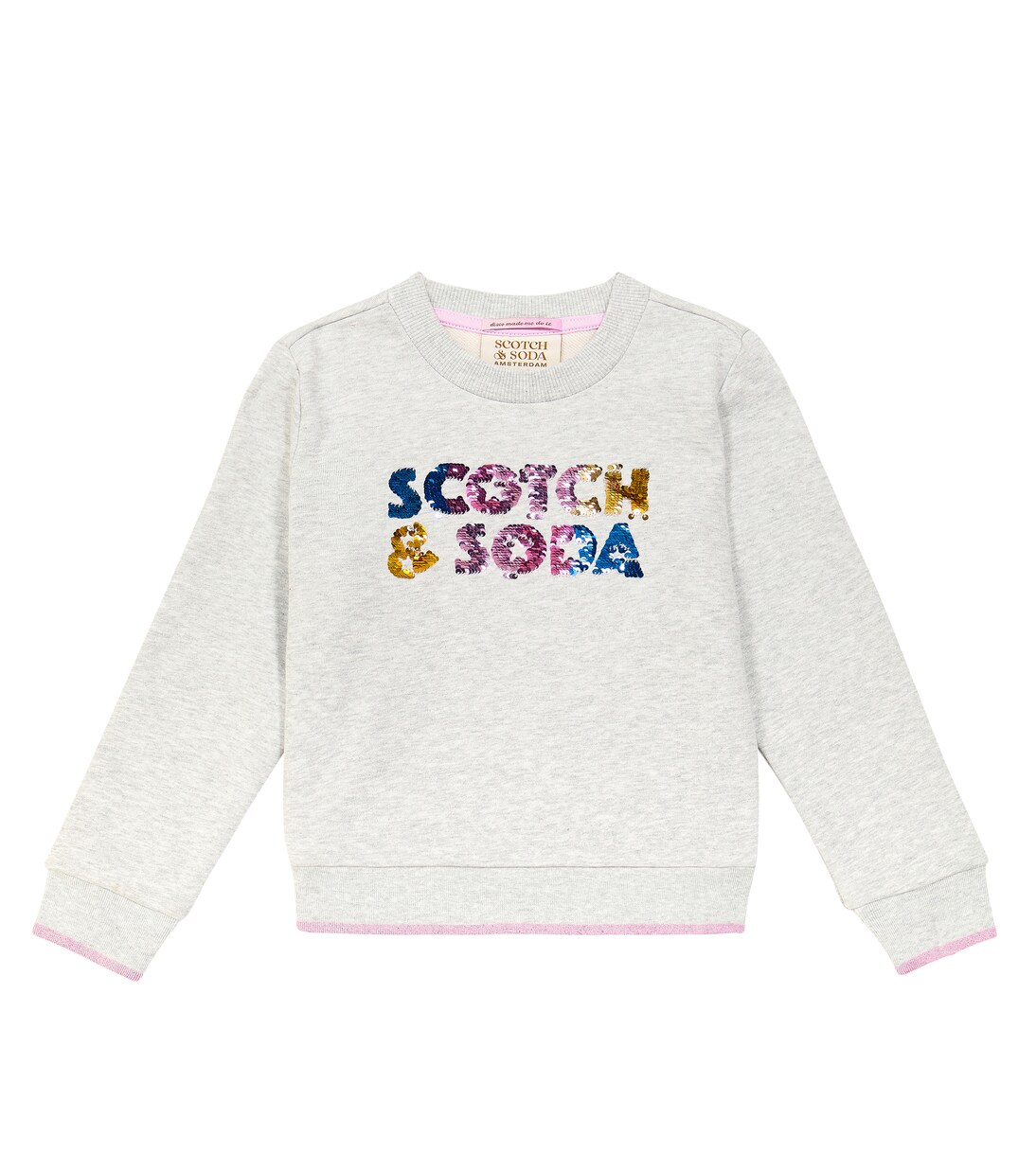 Sequined cotton jersey sweatshirt | Scotch & Soda Kids
