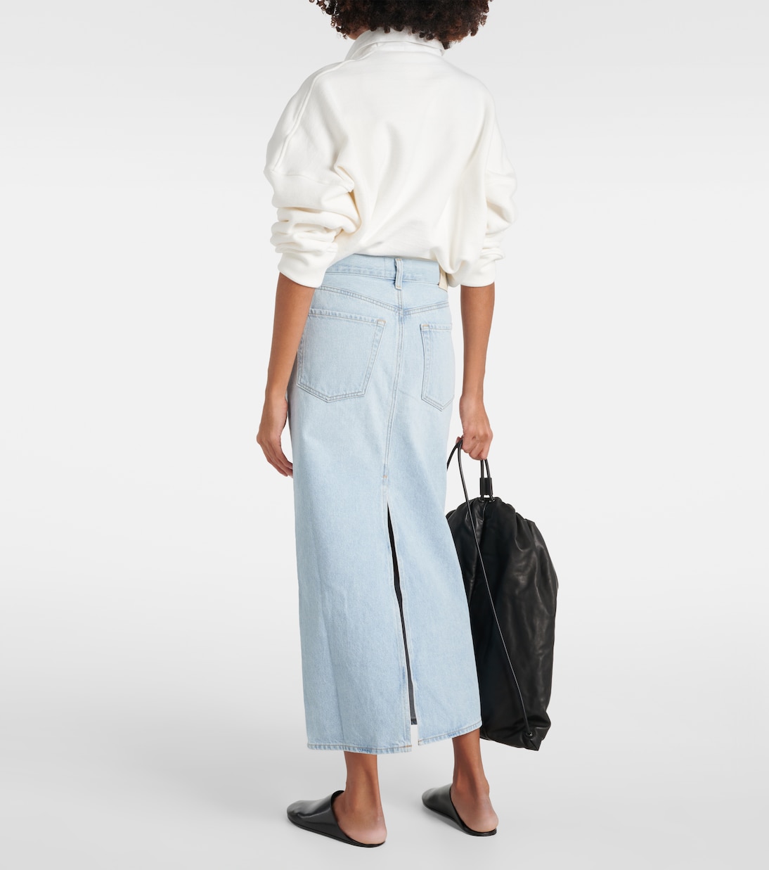 Verona mid-rise denim midi skirt | Citizens of Humanity