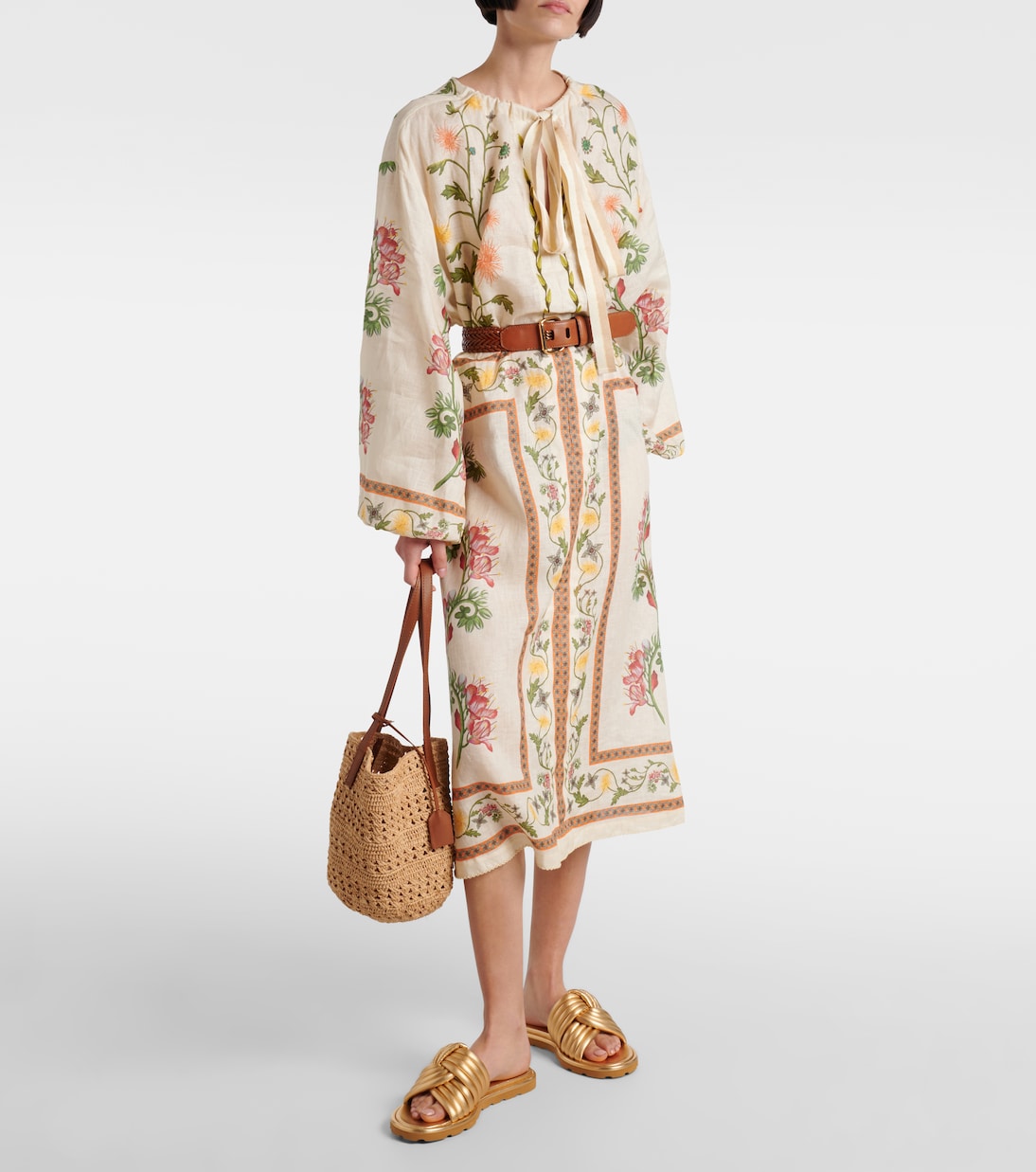 Pantoletten Ottavia aus Metallic-Leder | Gianvito Rossi