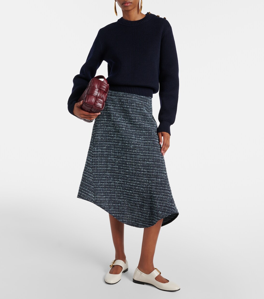 Astaire leather Mary Jane flats | Bottega Veneta