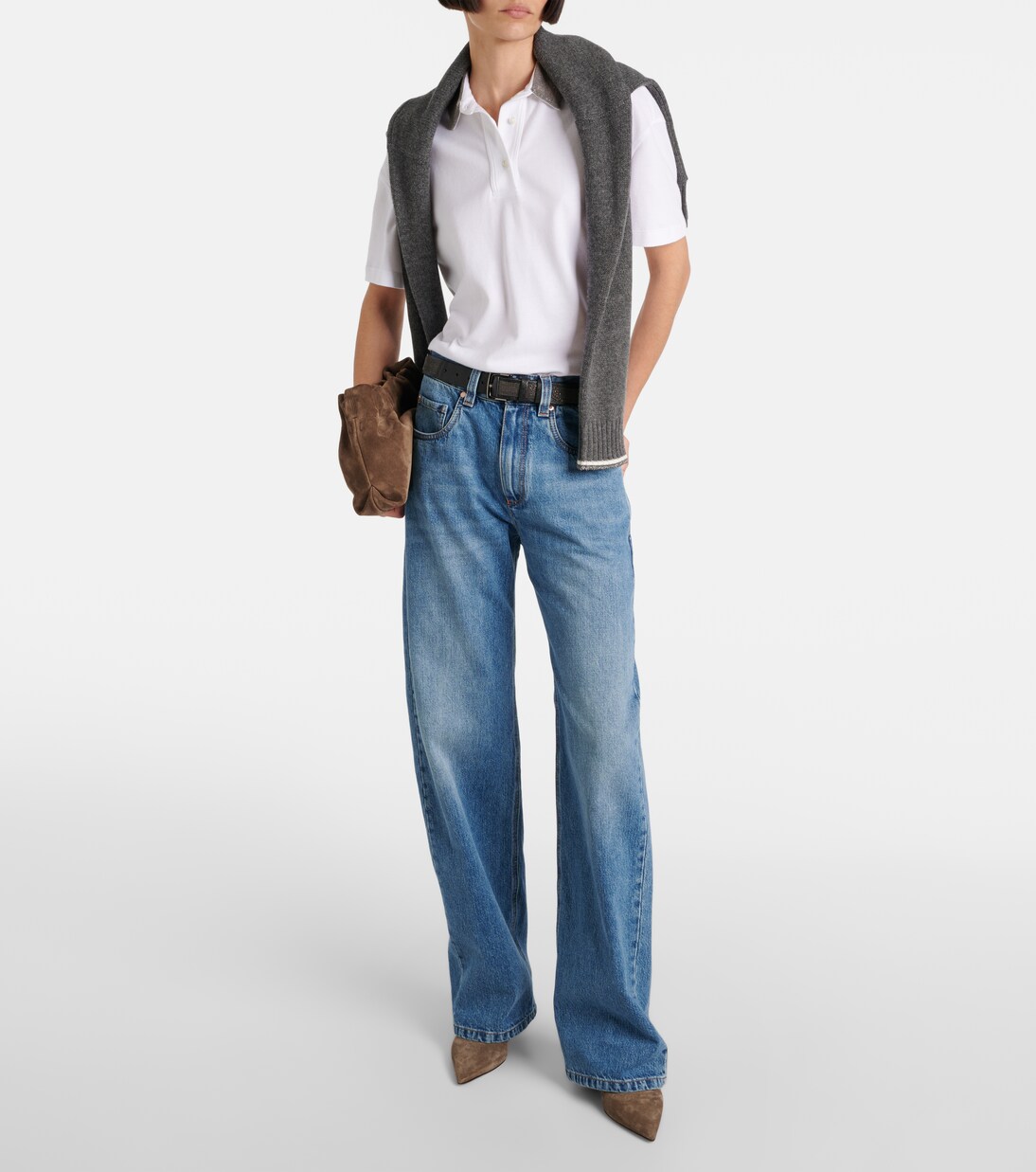 Mid-rise wide-leg jeans | Brunello Cucinelli